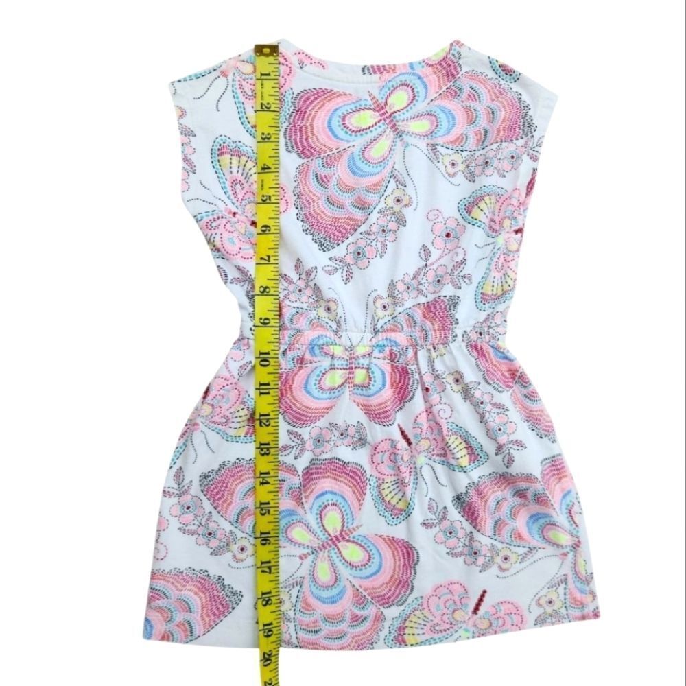 GAP Kids Multicolor Butterfly Patterned Girls Dress 100% Cotton Size 4T (XS) - Picture 11 of 12